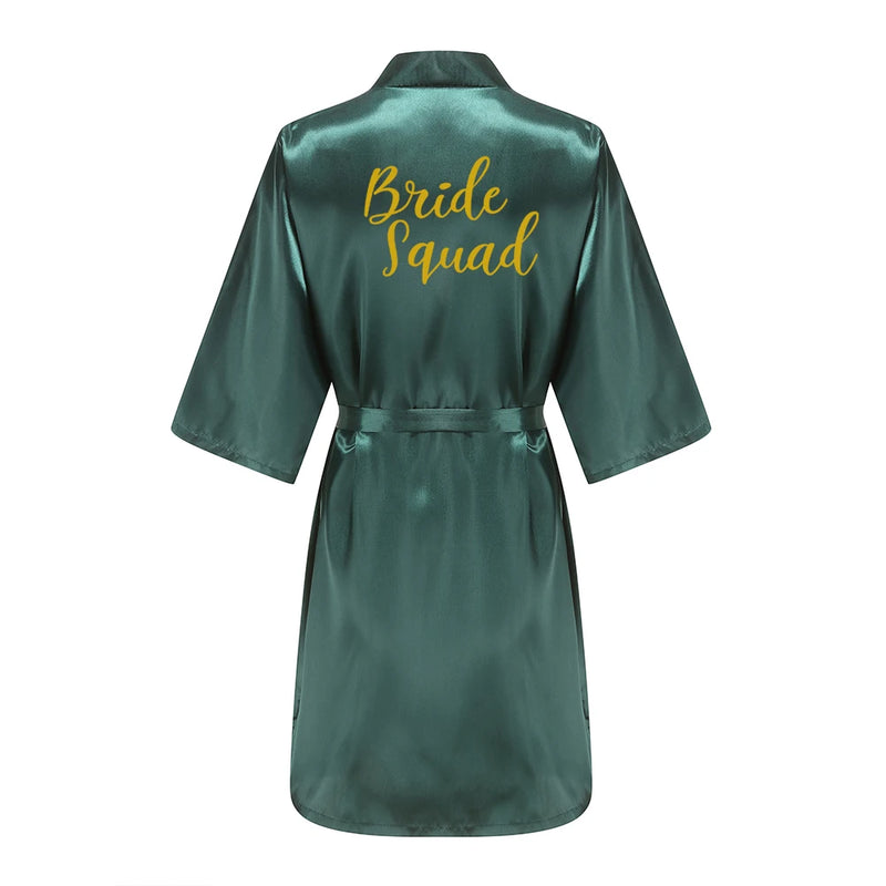 Wedding Bride Bridesmaid Robes Dressing Gown Sexy Women | SAMAG