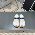 2026 New Arrival Women Mule Clogs Buckle Strap Spliced Leather Flat Backless Slip‑On Casual Slippers--wy87
