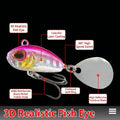 Mini VIB Fishing Lure With Rotating Spinning Metal Blade | SAMAG