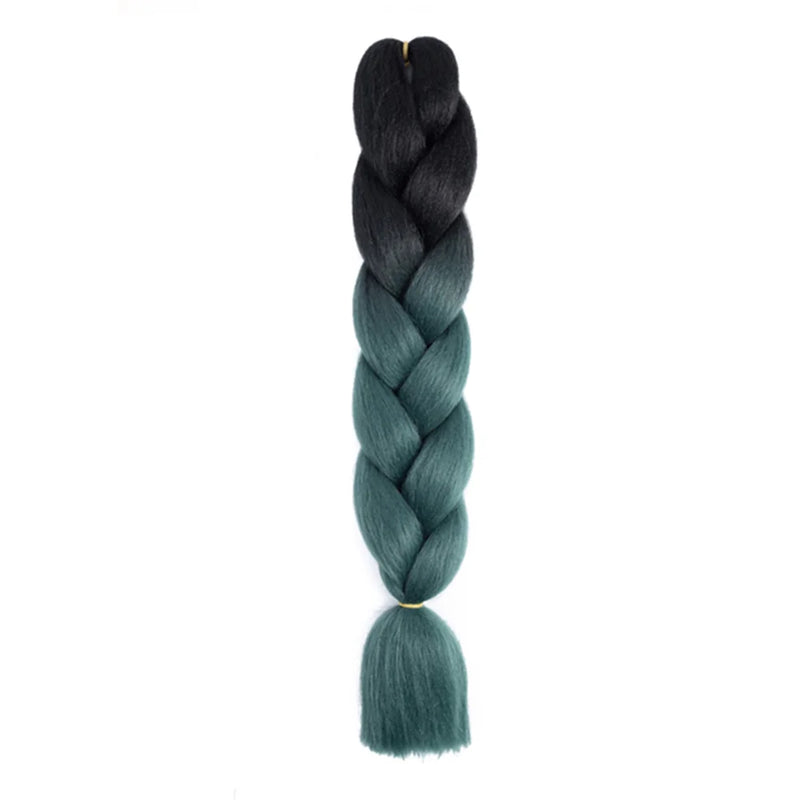 24 Inches DIY Jumbo Braiding Hair Synthetic Hair Extensions Afro Ombre Crochet Braid Hair Wholesale For Women