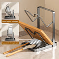 Kitchen Pot Cover Spatula Holder Storage Rack Cutting Board Drain Multi - functional Household Countertop - View 4 | SAMAG