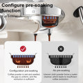 Electric Coffee Grinder&Maker Machine-20Bar Pressure, Built-in Burr Grinder, Programmable Brewing, for Espresso/Latte/Cappucino