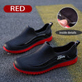 Simple Style Outdoor Work Commute Fishing Kitchen Non-Slip Waterproof Men's Flat-Soled High-Quality Rubber Boots Rain Boots