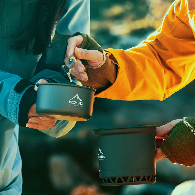 Outdoor Camping Pot 1.3L 2.3L Cookware Cooking Kettle Set - View 6 | SAMAG