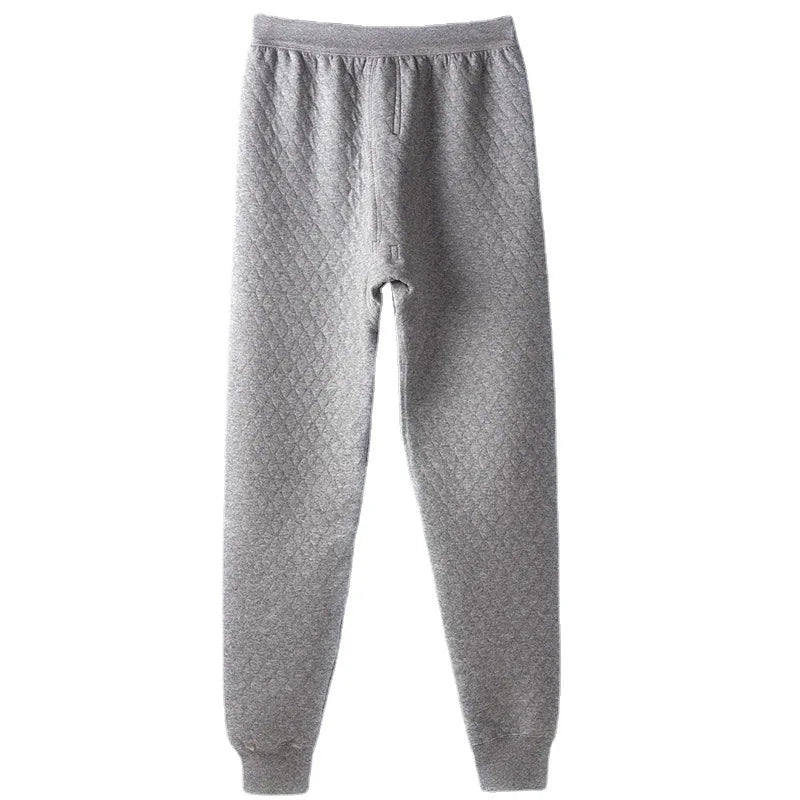Long Johns Men's Cotton Pants Trousers Thick Quilted Warm-Keeping Pants Autumn and Winter  남자속옷   sous vêtements thermique homme