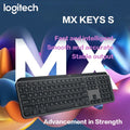 Logitech MX Keys S Wireless Office Keyboard - Smart Illuminated, Multi-Device Ergonomic w/ Logi Bolt, Low Profile & Portable