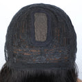 Put On And Go Easy Wear Human Hair Bob Lace Straight Wigs With Bangs Middle Part Bangs Wigs Brazilian Remy Hair Wigs Real Scalp
