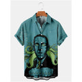 Summer Men's Hawaiian Shirt Movie Figures Horror Vintage | SAMAG