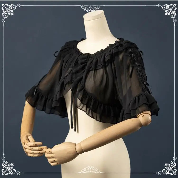 Lolita Style Sweet Short Cardigan Women Lovely Retro Simple Style Summer Daily Female Chic Tops New