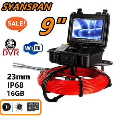 9" DVR 16GB SYANSPAN Pipe Inspection Camera 23mm Lens 12 | SAMAG