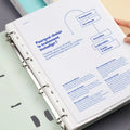 A4 Binder Folder File Folders Office Document Organizer File Binder 240 Sheets Capacity Desk Organizer Office Students Supplies