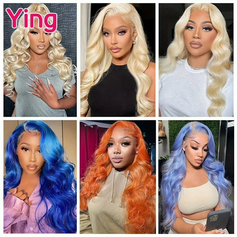 Dark Root Honey Blonde 13x4 13x6 Transparent Lace Front Human Hair Wig Pre Plucked 36Inch Body Wave Lace Frontal Wig 200 Density