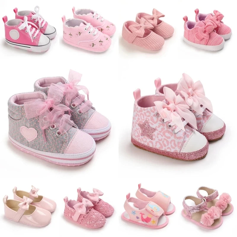 0 - 18M Baby Shoes Infant Pre - Walker Cute Pink Theme Casual | SAMAG