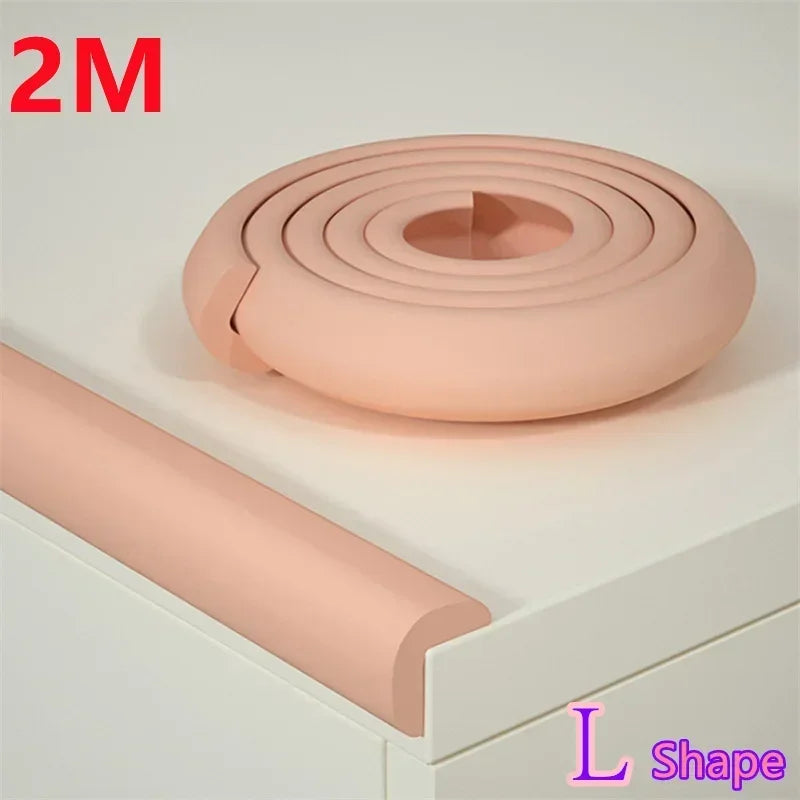 2M Baby Safety Soft Anti-Collision Foam Strip Home Table Corner Protector Tape Table Edge Protector for Baby Protection Products