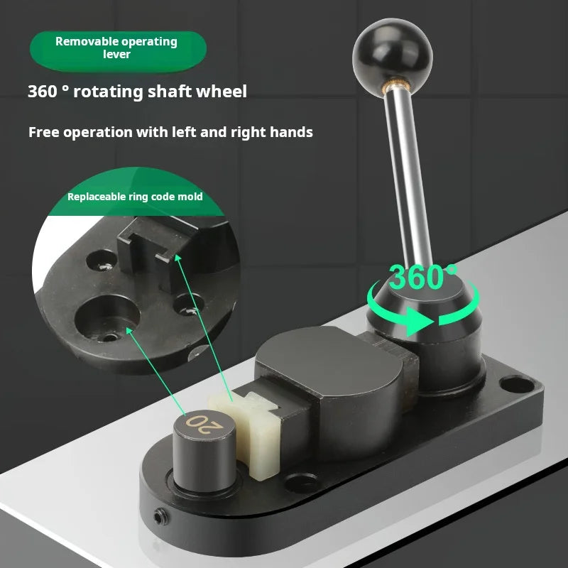 Metal Ring Bending Machine for Jewelry Making Gold Silver Copper Round Forming Rolling Press Tool Kit for DIY Crafts