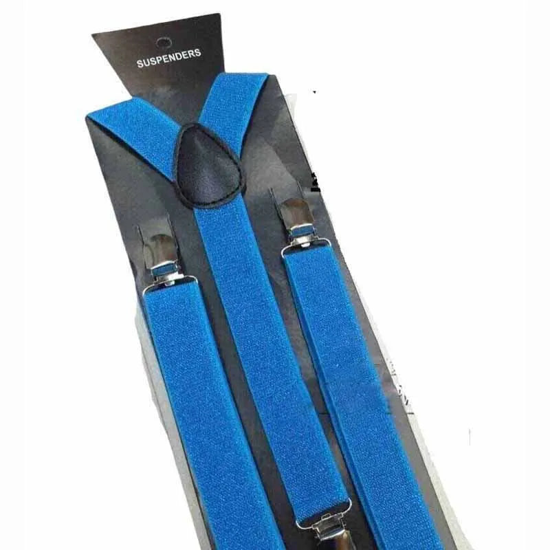 Mens Adjustable Belt Pants Holder Wear Elastic 3 Clips Y - Back Suspenders Braces school Fashion MW21 - Visuel 2 | SAMAG