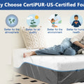 Hcore Queen Size Mattress, 8/10 Inch Medium Firm - Extra Firm Dual Sides Flippable Mattress for Back Pain Relief