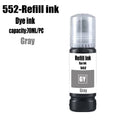 For Epson 552 Refill Ink Kit For Epson EcoTank L8160 L8168 L8180 L8188 ET-8500 ET-8550 EW-M973A3T EW-M873T Printer Dye ink