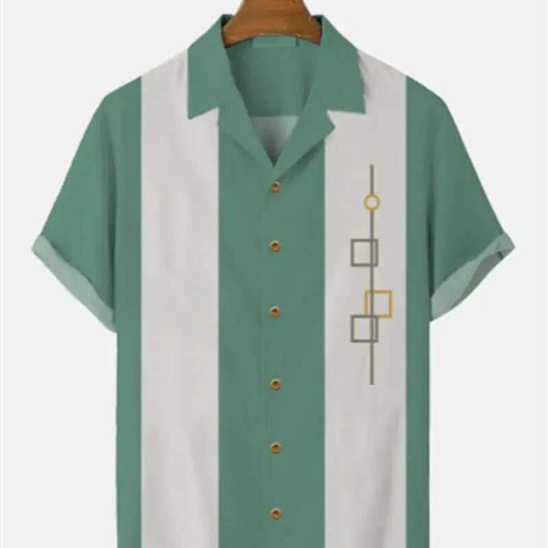 Stripes Simple Casual Dress Shirts European Size Men's | SAMAG