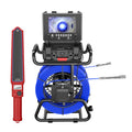 Sewer Pipe Inspection Camera 9“ IPS +Dual-Lens 1080P Sewer Camera +Meter Counter+5/7MM Fiberglass Cable+512HZ Self-leveling