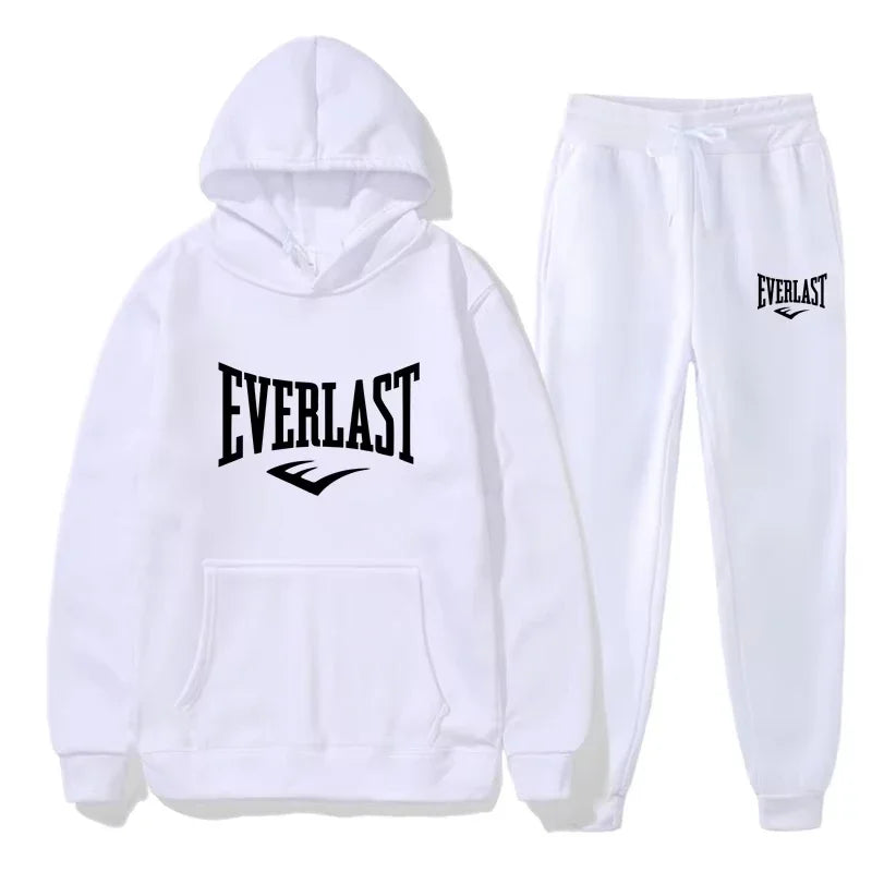 Men's EVERLAST Sportswear Fitness Gym Clothing Running Set Straps Autumn_Winter Hoodie New Style clothes for - View 4 | SAMAG