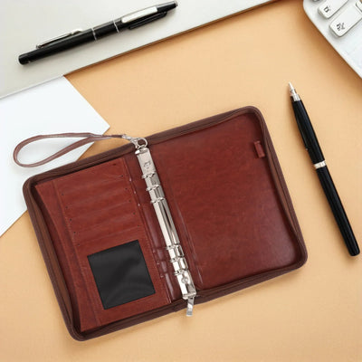 Business Portfolio Binder with Zipper Refillable Loose | SAMAG