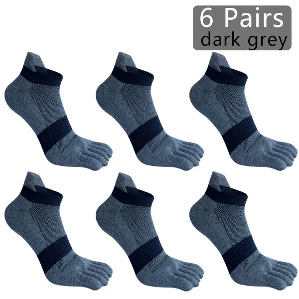 Pairs Man Five Finger Socks Large Plus Size Patchwork | SAMAG