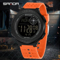 SANDA 6337 Fashion Men's Electronic Watch Sports Alarm Clock 50M Waterproof Stopwatch Timer Men's and Women's Watch
