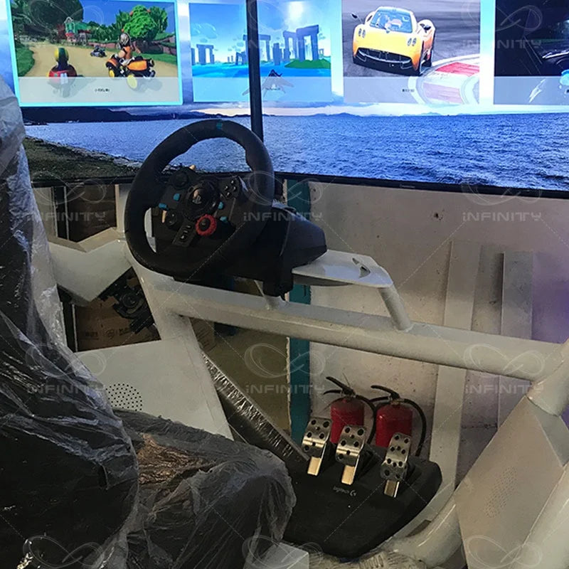 Wholesale Car 6 Dof 3 Screen Racing Car New Game Simulator Dynamic Driving Car Race Simulator Cockpit Gaming Machine