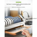 304 Stainless Steel Dish Storage Rack Kitchen Multifunctional Drain Countertop Accessories - View 2 | SAMAG