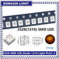 100pcs/lot 3528 1210 Diode SMD LED Diodes Kit Green RED WARM White ICE Blue Yellow Pink Purple-UV Orange rgb PLCC-2 High Quality