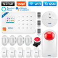 KERUI W181 WIFI GSM Alarm System Kit with Door/Window Sensor for Home Security Support Alexa Tuya Smart APP Remote Control