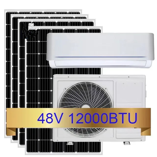 12000btu 1.5HP  1ton 100% off Grid air Conditioner Minisplit Inverter