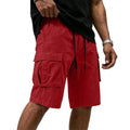 Men Multi-color Cargo Shorts Summer Loose Drawstring | SAMAG