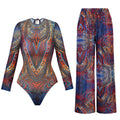 2026 Glamorous Multicolor Swimwear with Unique Pattern High-Cut Legs Perfect for Beach Wear Pool Parties Summer Getaway Vacation