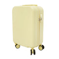 20" Travel Luggage Suitcase Yellow Carry on Luggage, Suitcase with Cup Holder Top Handle Top Handle USB Port for Short-distance Domestic and International Tourism, Business Trips, Vacations