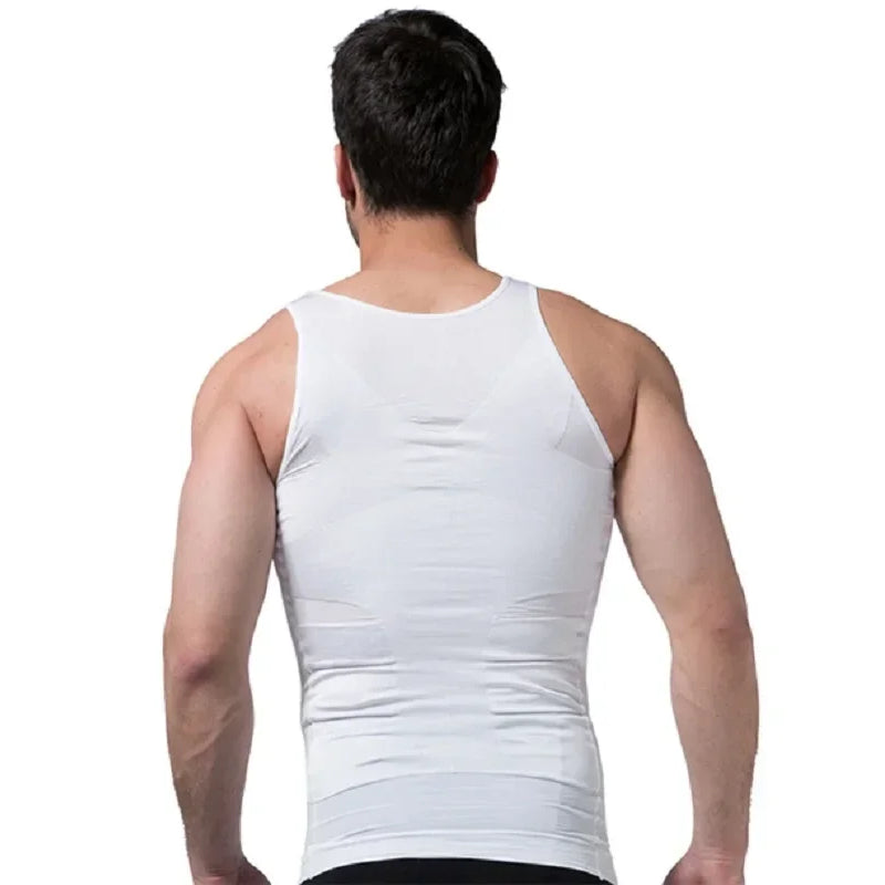 Men's Slimming Body Shapewear Corset Vest Shirt Compression Abdomen Tummy Belly Control Slim Waist Cincher Underwear Sports Vest