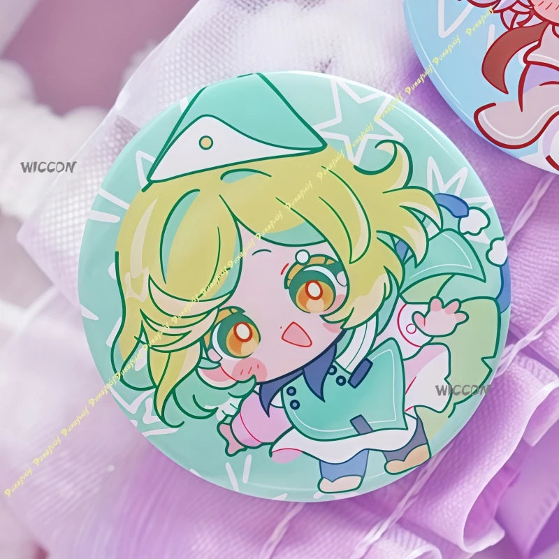 Anime Witch Hat Atelier Badges Cartoon Lapel Pins Vibrant Color Anime Cosplay Badges Cute Bag Clothing Brooches Souvenir forFans