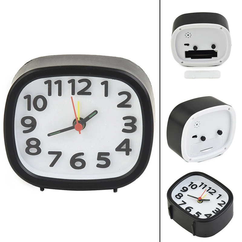 AA Battery Alarm Clock Clock Clock Clocks Operated Silent Bedside Clocks Alarm Battery No Tick Silent Bedside Clocks