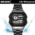 Luxury Men's Wristwatch Multifunction LED Digital Watch Alloy Strap Classic Business 7 - colors Luminous - Visuel 4 | SAMAG