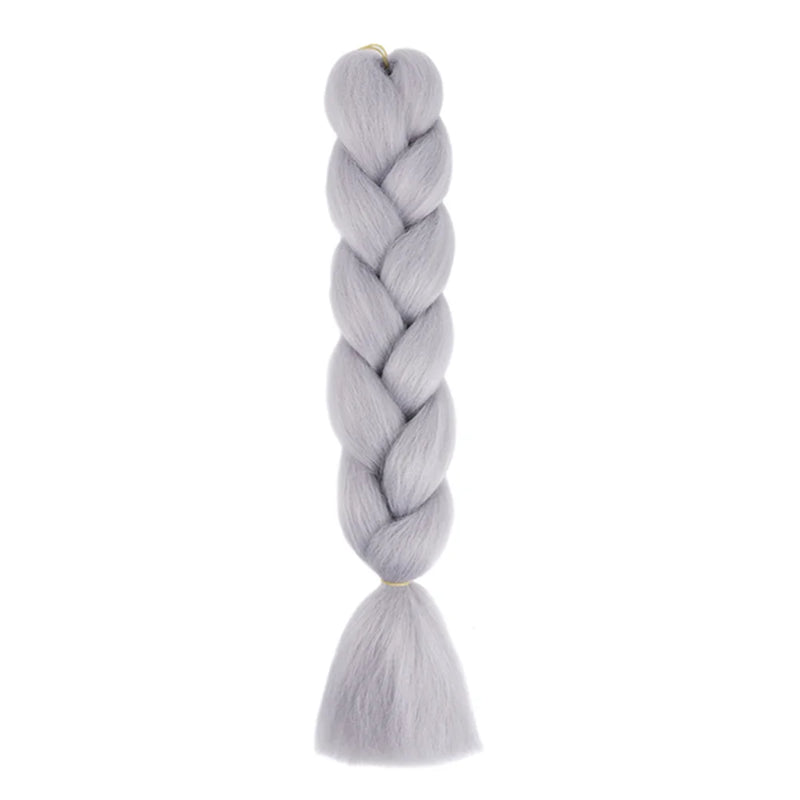 24 Inches DIY Jumbo Braiding Hair Synthetic Hair Extensions Afro Ombre Crochet Braid Hair Wholesale For Women