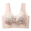 1pcs Womens Seamless Ice Silk Full Cup Bras No Steel Ring Support Lace Bralette Large Size Brassiere Comfort Ventilate Underwear