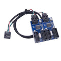 9Pin USB Splitter Motherboard USB Female Interface Header Splitter 1 to 2 Extension Cable Adapter 9Pin 1 to 4 USB HUB Connectors