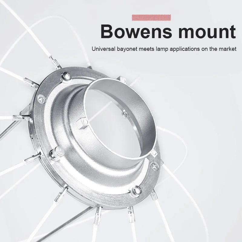 Soonpho 50cm/65cm/85cm Foldable Quick-install Portable Round Shape Lantern Softbox Light for Bowens Mount Studio Flash