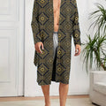 The trend of men's home robes is trendy, with digital printed casual and comfortable sleeping gowns that dry quickly.