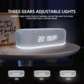 Alarm Clock Wireless Chargers Pad Phone Bedroom Lamp Night Light Desk Thermometer For iPhone 17 16 15 14 13 Fast Charging Dock