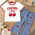 Children's Summer Casual Outfit: Girls' Cute Cherry | SAMAG