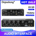 MQ22/44 ASIO Audio Professional Sound Card 2/4 Channel USB Audio Interface for Live Recording
