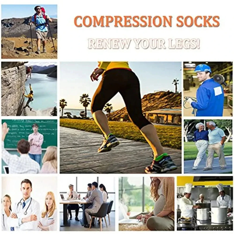 Pairs Compression Socks Medical Varicose Veins Swollen | SAMAG