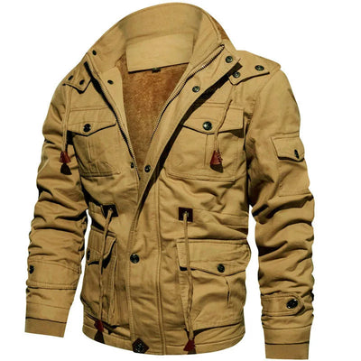 Men Winter Down Jackets Thicker Warm Casual Fleece Male | SAMAG